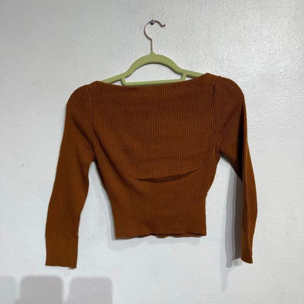 Free People Glazed Ginger Floyd Wrap Top Sz XS NWT